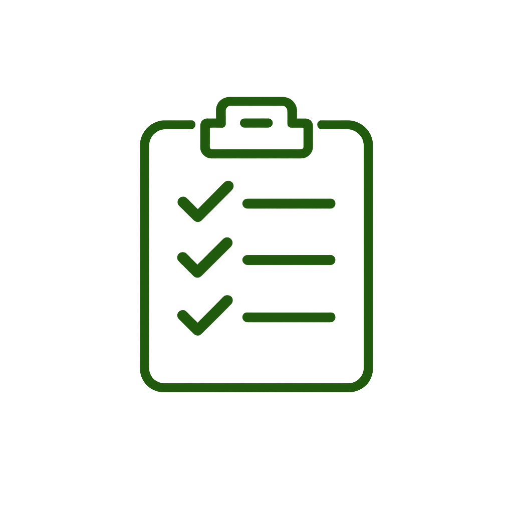 Checklist green transparent