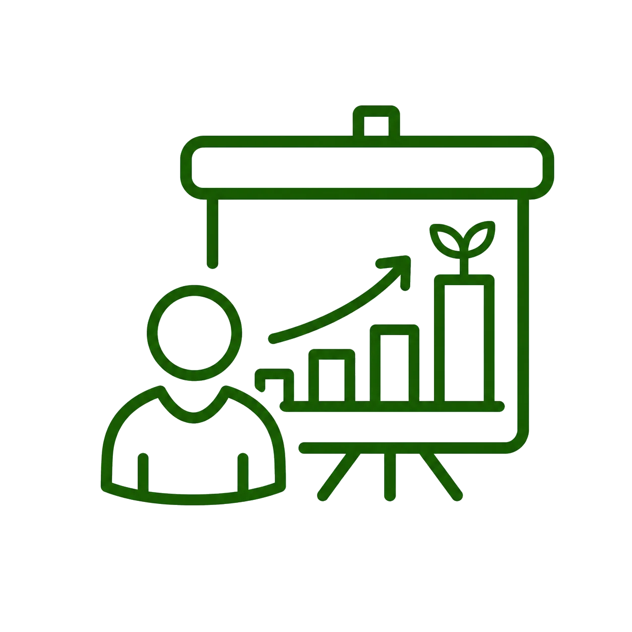 Presentation green transparent