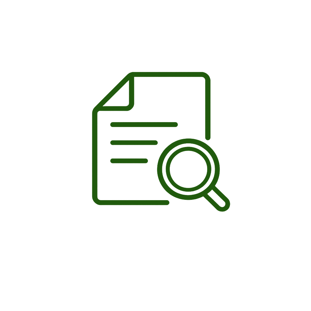 Report search green transparent